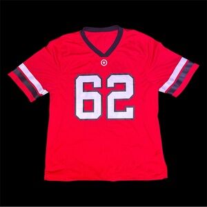 Red unisex target Sports Jersey